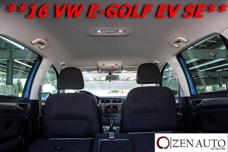 2016 Volkswagen e-Golf SE