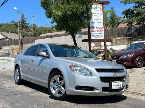 2012 Chevrolet Malibu for sale at Sierra Auto Sales Inc in Auburn CA