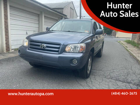 2007 Toyota Highlander for sale at Hunter Auto Sales in Allentown PA