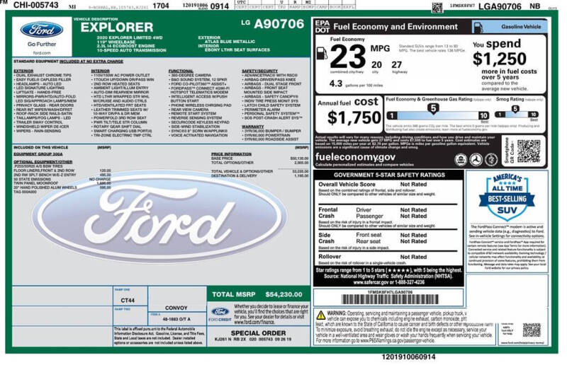 2020 Ford Explorer Limited