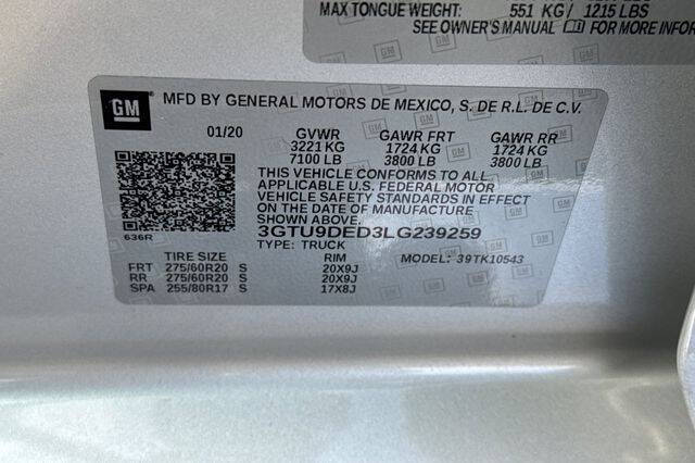 2020 GMC Sierra 1500