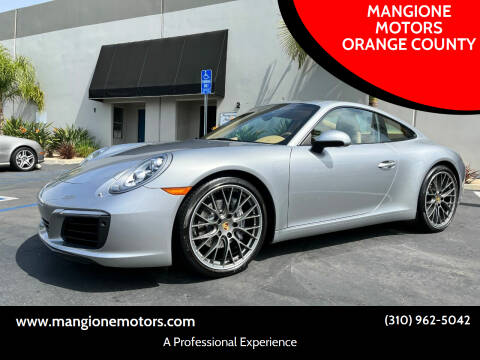 2017 Porsche 911 for sale at MANGIONE MOTORS ORANGE COUNTY in Costa Mesa CA