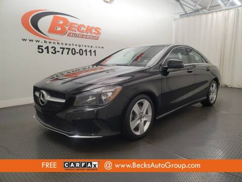 2018 Mercedes-Benz CLA for sale at Becks Auto Group in Mason OH