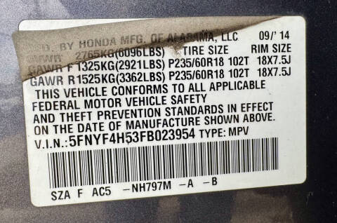 2015 Honda Pilot EX-L