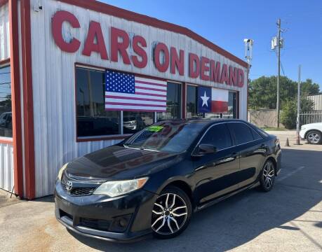 2012 Toyota Camry for sale at Cars On Demand 2 in Pasadena TX