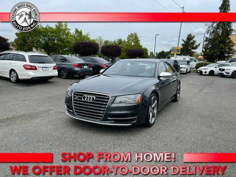 2013 Audi S8 for sale at Auto 206, Inc. in Kent WA