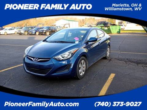 2016 Hyundai Elantra for sale at Pioneer Family Preowned Autos of WILLIAMSTOWN in Williamstown WV