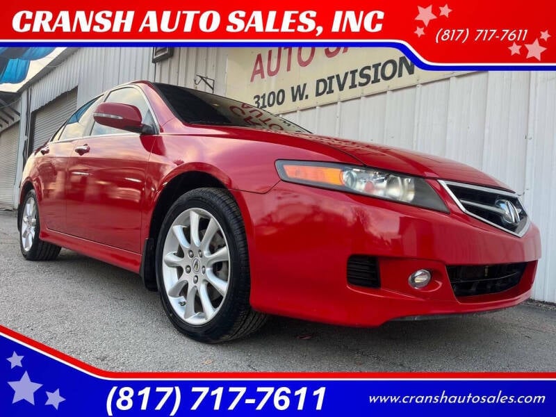 2008 Acura TSX for sale at CRANSH AUTO SALES, INC in Arlington TX