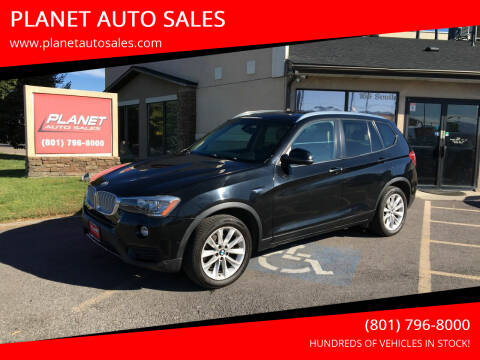 2015 BMW X3 for sale at PLANET AUTO SALES in Lindon UT
