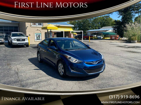 2016 Hyundai Elantra for sale at First Line Motors in Jamestown IN