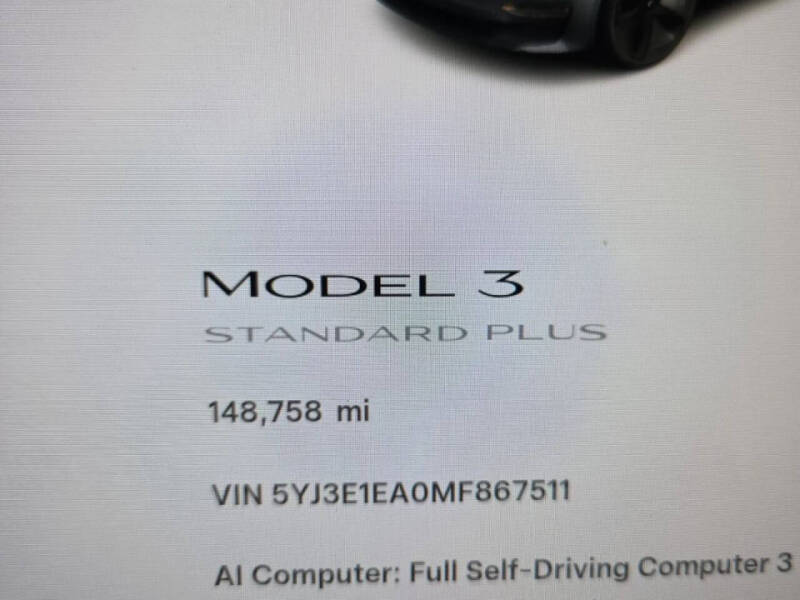 2021 Tesla Model 3 Standard Range Plus