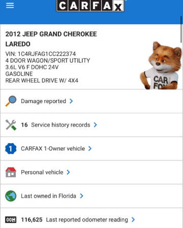 2012 Jeep Grand Cherokee Laredo