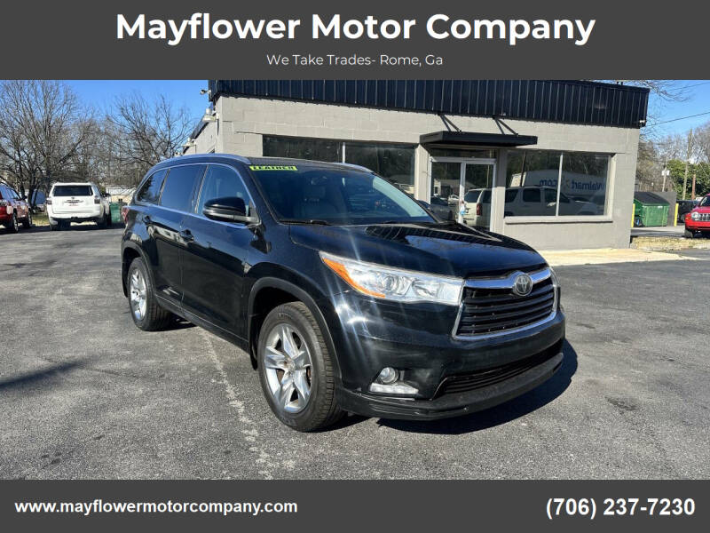 2015 Toyota Highlander for sale at Mayflower Motor Company in Rome GA