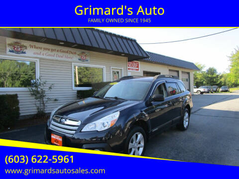 2014 Subaru Outback for sale at Grimard's Auto in Hooksett NH