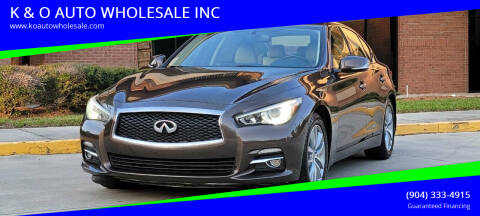 2016 Infiniti Q50 for sale at K & O AUTO WHOLESALE INC in Jacksonville FL