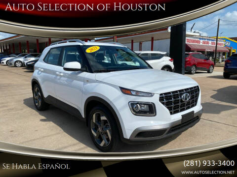 2021 Hyundai Venue for sale at Auto Selection of Houston in Houston TX