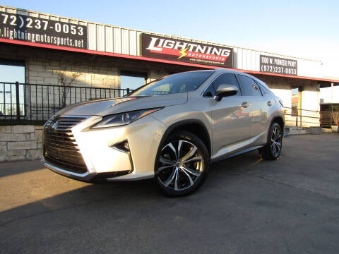 2017 Lexus RX 350 for sale at Lightning Motorsports in Grand Prairie TX