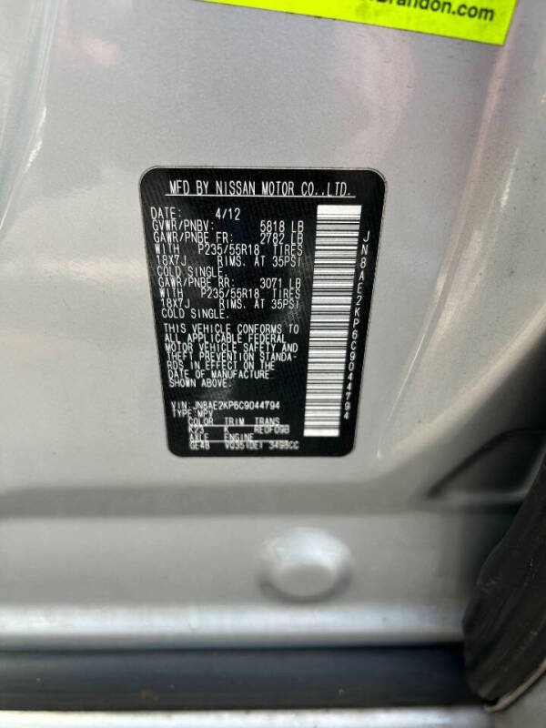 2012 Nissan Quest 3.5 LE