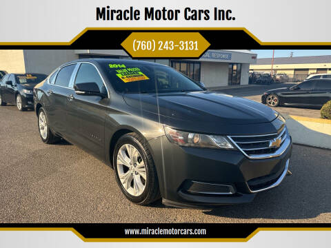 2014 Chevrolet Impala for sale at Miracle Motor Cars Inc. in Victorville CA