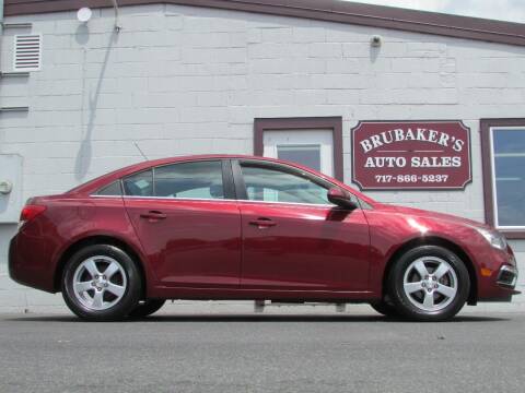 2015 Chevrolet Cruze for sale at Brubakers Auto Sales in Myerstown PA