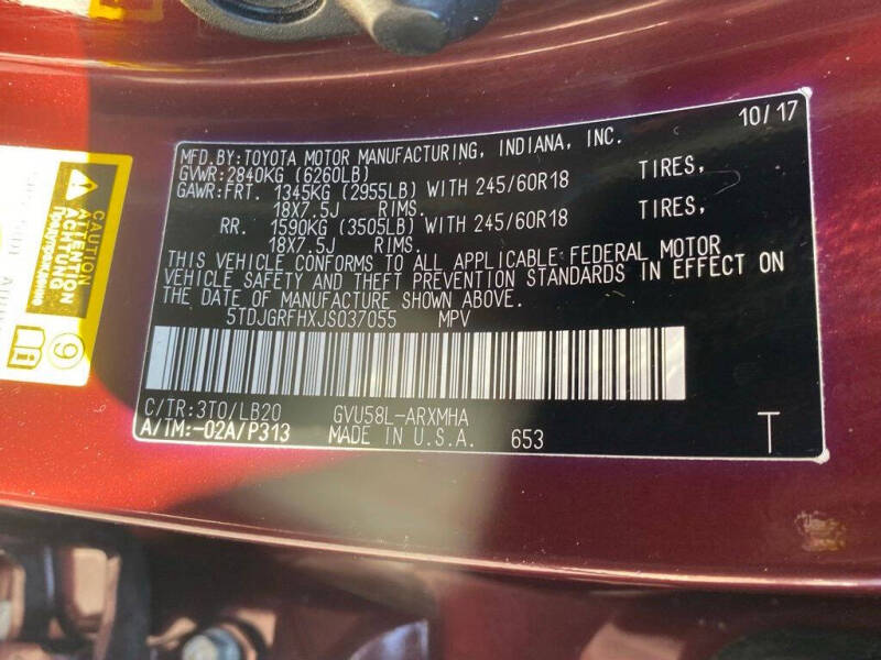 2018 Toyota Highlander Hybrid XLE