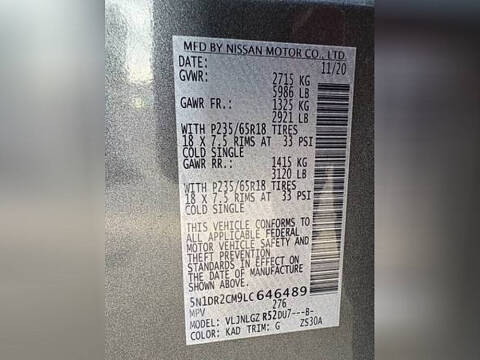 2020 Nissan Pathfinder SL