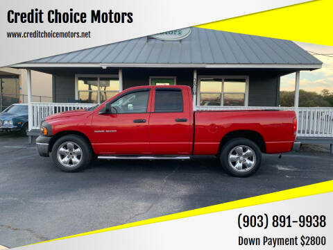 2004 Dodge Ram 1500 for sale at Credit Choice Motors in Sherman TX