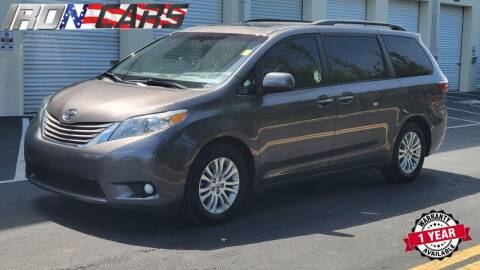 2015 Toyota Sienna for sale at IRON CARS in Hollywood FL