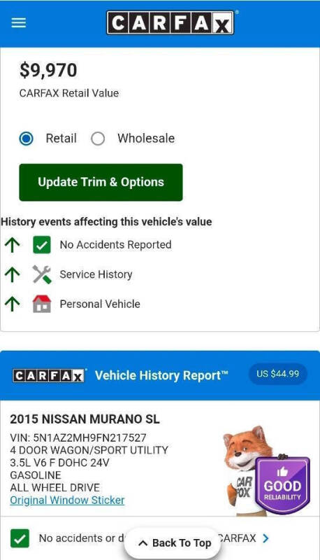 2015 Nissan Murano SL