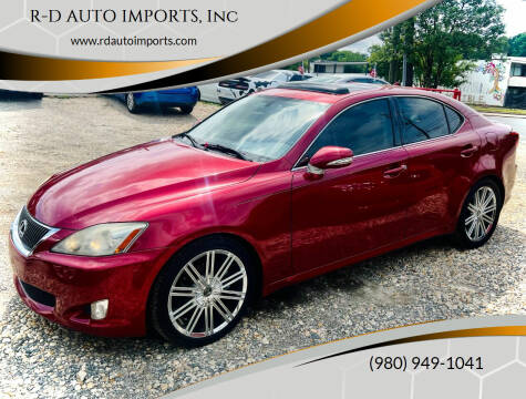 2010 Lexus IS 250 for sale at R-D AUTO IMPORTS, Inc in Charlotte NC
