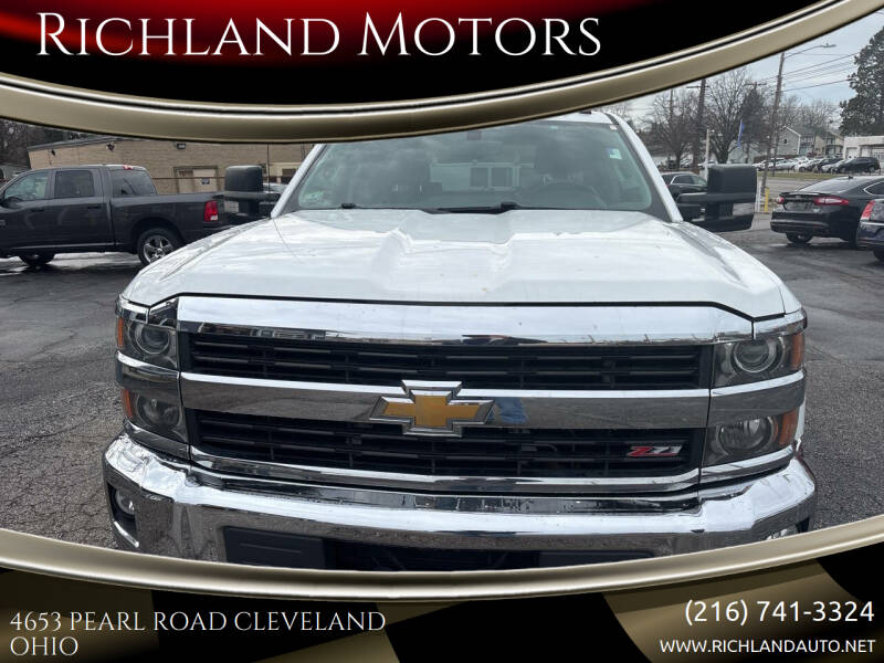 2015 Chevrolet Silverado 2500HD for sale at Richland Motors in Cleveland OH