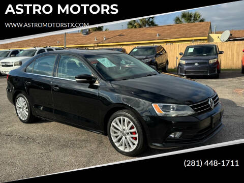 2015 Volkswagen Jetta for sale at ASTRO MOTORS in Houston TX