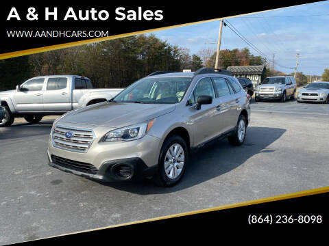 2017 Subaru Outback for sale at A & H Auto Sales in Greenville SC