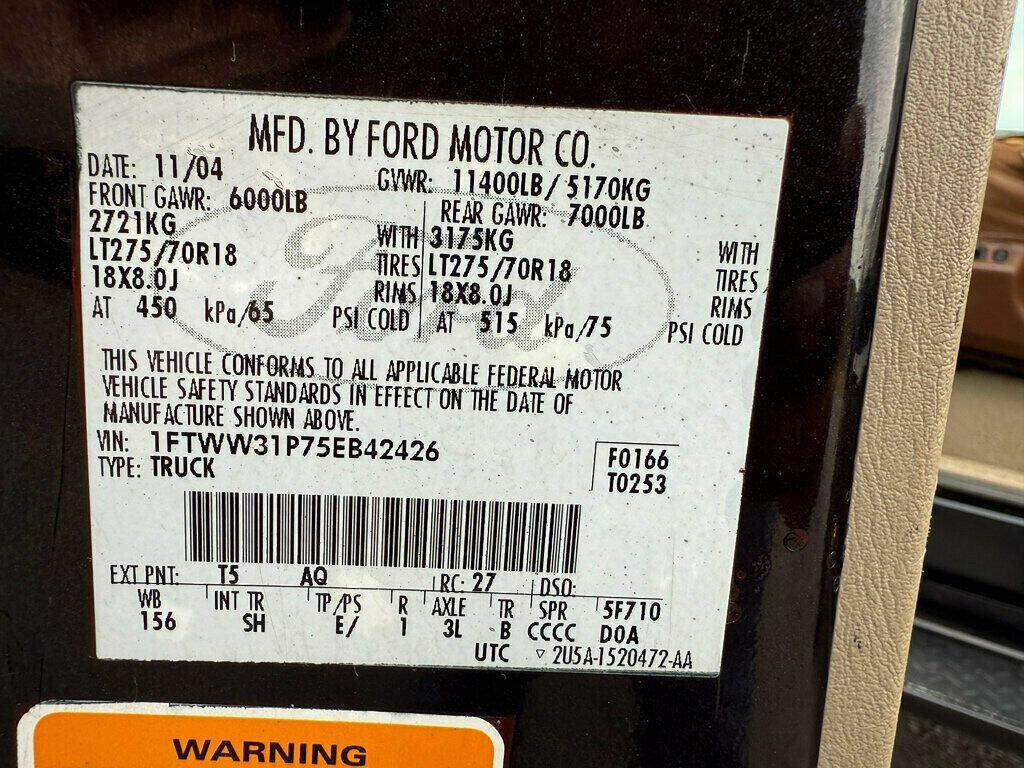 2005 Ford F-350 Super Duty 25
