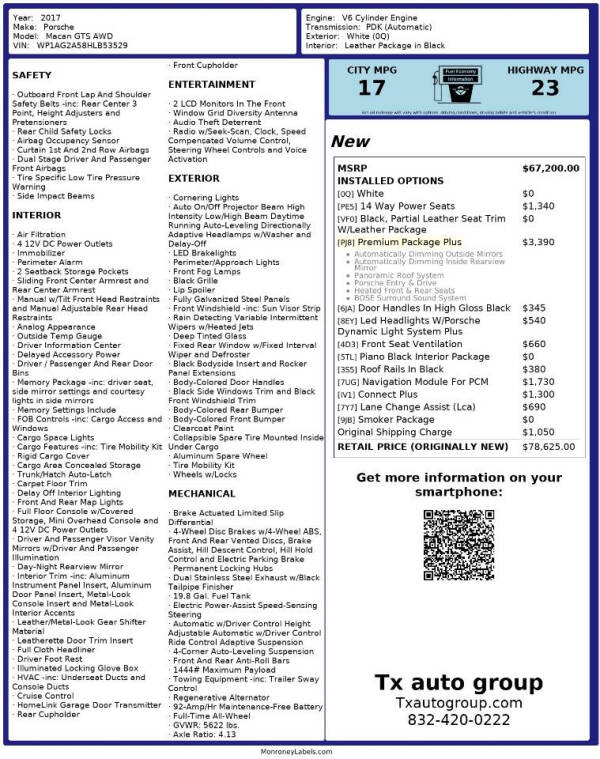 2017 Porsche Macan GTS