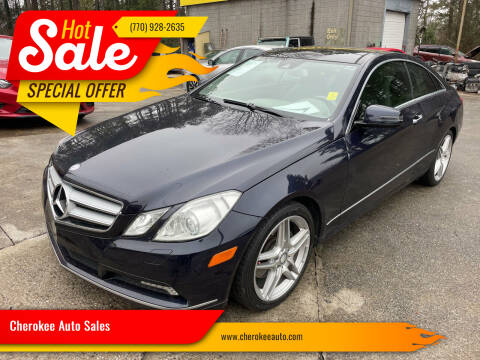 2011 Mercedes-Benz E-Class for sale at Cherokee Auto Sales in Acworth GA