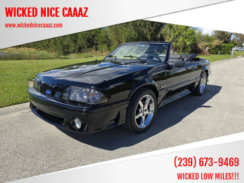 1990 Ford Mustang for sale at WICKED NICE CAAAZ in Cape Coral FL