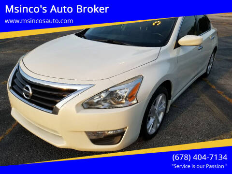2013 Nissan Altima for sale at Msinco's Auto Broker in Snellville GA