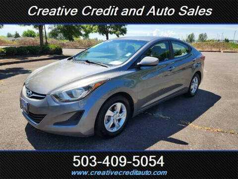 2014 Hyundai Elantra for sale at Creative Credit & Auto Sales in Salem OR