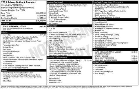 2025 Subaru Outback Premium