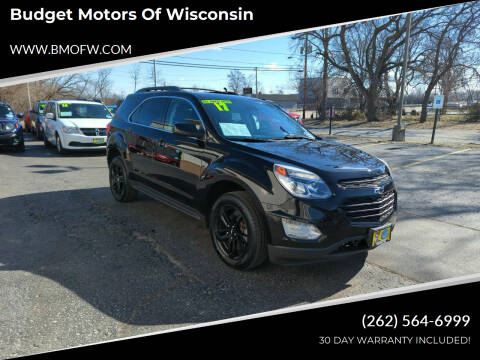 2017 Chevrolet Equinox for sale at Budget Motors of Wisconsin in Racine WI