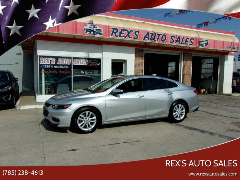 2018 Chevrolet Malibu for sale at Rex's Auto Sales in Junction City KS