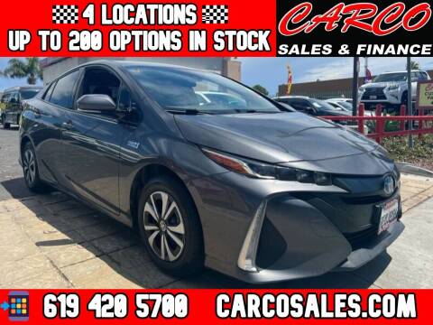 2018 Toyota Prius Prime for sale at CARCO SALES & FINANCE in Chula Vista CA