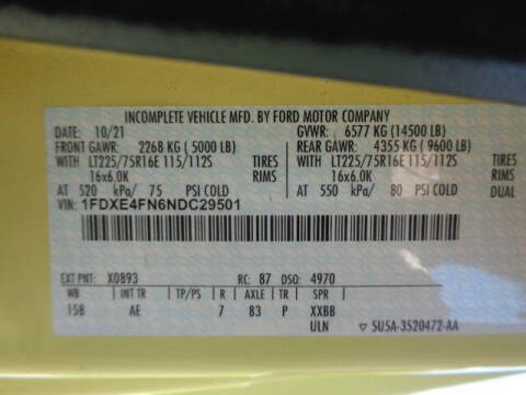 2022 Ford E-Series E-450 SD