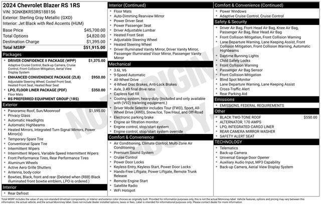 2024 Chevrolet Blazer RS