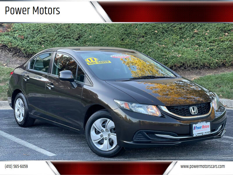 2013 Honda Civic for sale at Power Motors in Halethorpe MD