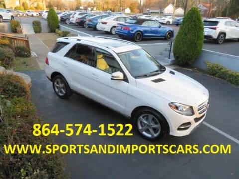 2017 Mercedes-Benz GLE for sale at Sports & Imports INC in Spartanburg SC