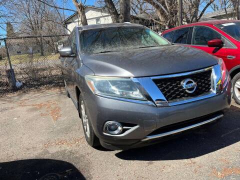 2015 Nissan Pathfinder for sale at Chinos Auto Sales in Crystal MN