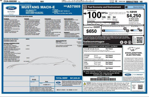 2021 Ford Mustang Mach-E Select