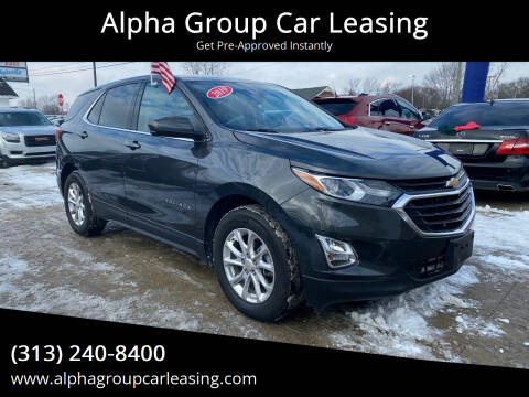 2019 Chevrolet Equinox for sale at Alpha Group Car Leasing in Redford MI